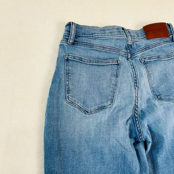 Lucky Brand Straight Ankle Crop Jeans 8/29 Mid Rise Dark Wash Denim - Picture 13 of 16